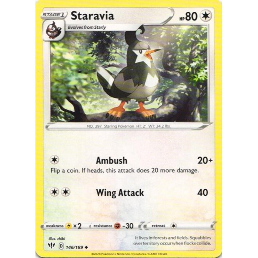 Staravia #146 Pokemon Darkness Ablaze